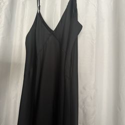 Black Slit Dress
