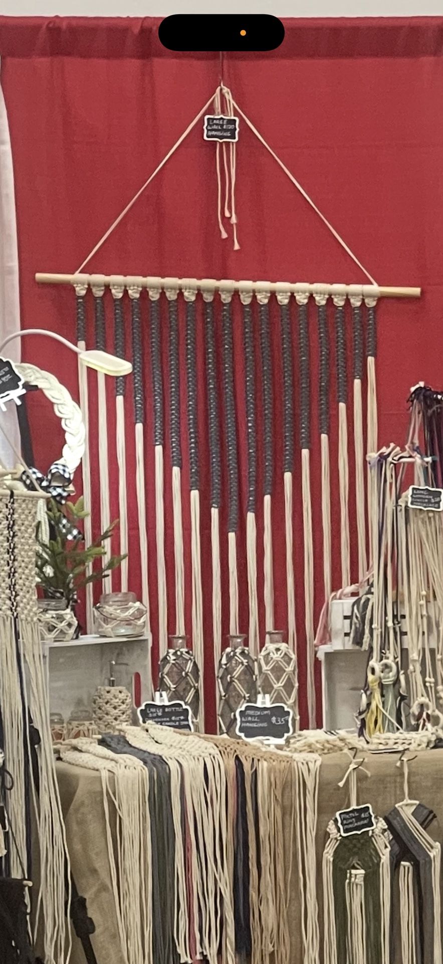 Large Macrame Well Hanging