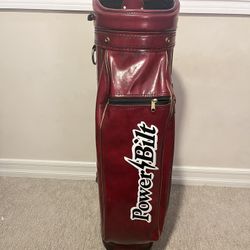 PowerBlitz 1980s Golf Bag Real Leather