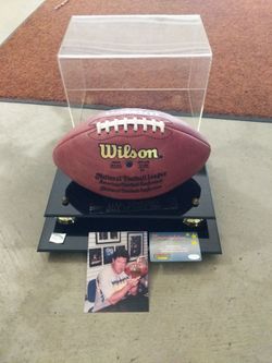Hall of fame footballs Marino & Elway