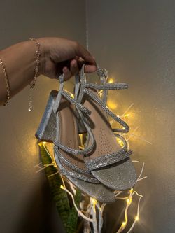 Silver Sparkly Heels