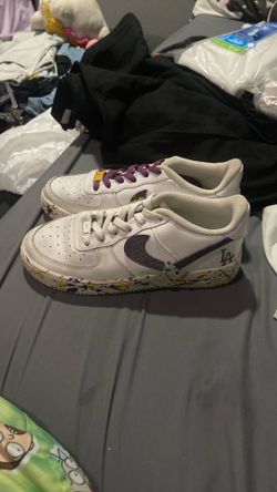 Custom Made Kobe Lakers airforces