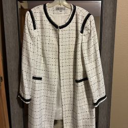 Tahari Long Jacket/Topper