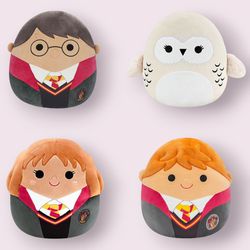 Squishmallows Harry Potter Set Of Four (6" Tall)