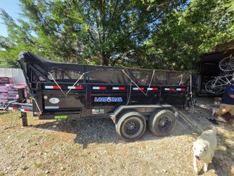14 ft 2021 Heavy Duty Load Trail Hydraulic DumpTrailer w/ Mesh Side Extensions & Tarp