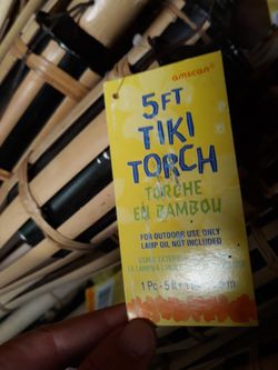 Tiki Torches - 5 Ft Bamboo 