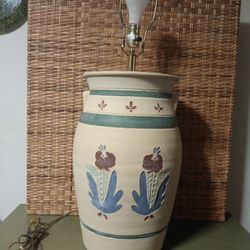 70's Era Large "Crock" Table Lamp, Exclusive & Signed Lee Reynolds