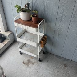 Rolling Cart White 
