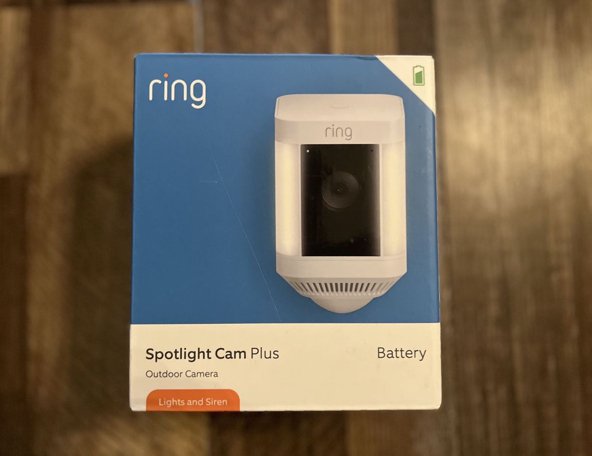 2 Ring Spotlight Cam Plus (Battery) Outdoor Wireless Camera With Lights & Siren