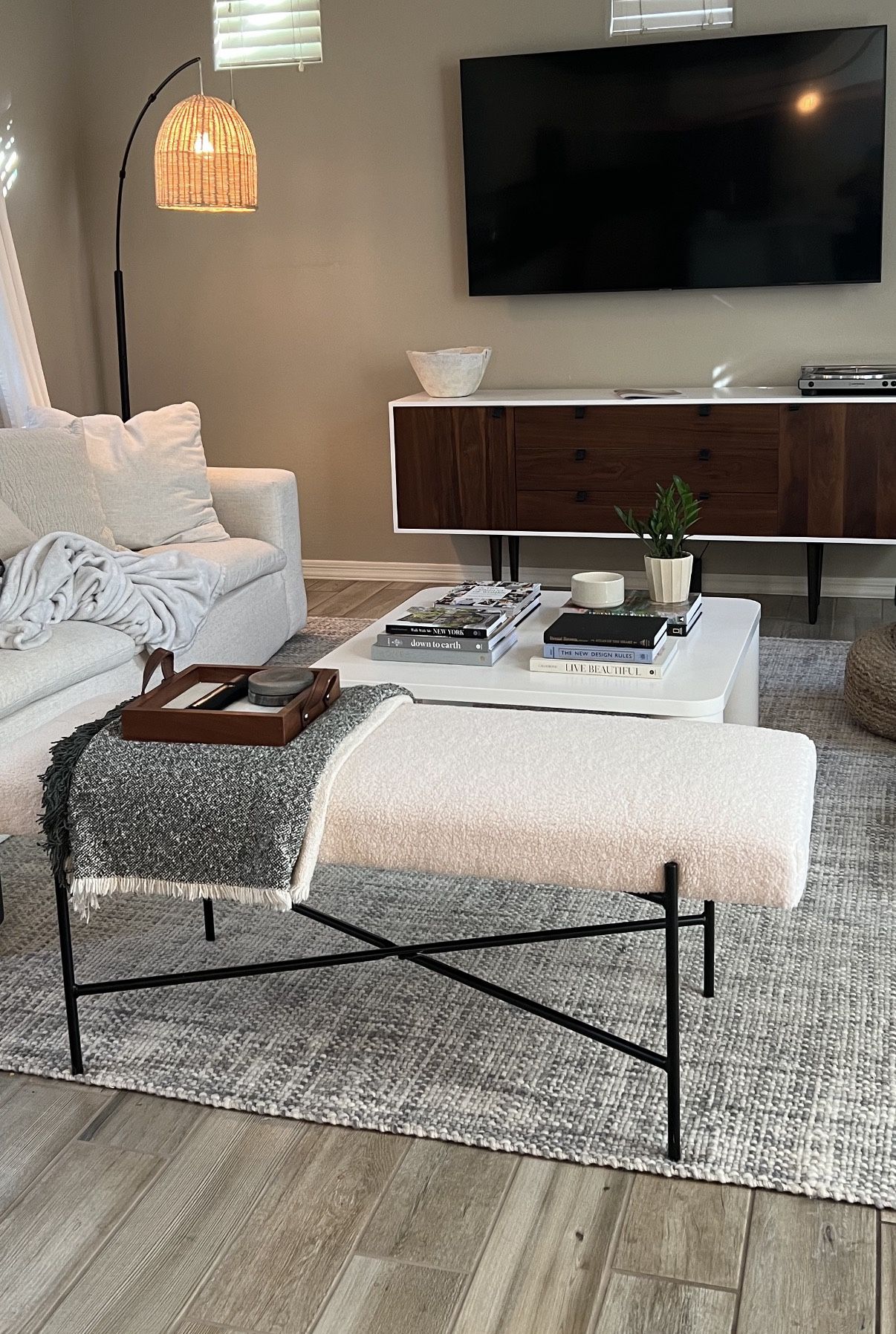 Studio McGee Boucle Bench