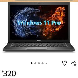 Dell Latitude 7490 14" Business Laptop, Windows 11 Pro, Intel Core i7-8650, 16GB RAM, 256GB SSD, Backlit Keyboard, Webcam, Bluetooth