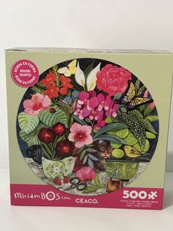 Rounded Shape Puzzle 500 Pieces Nature Puzzle 