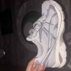 Grey ASICS trainers