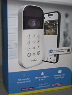 myQ Smart Garage Door Video Keypad