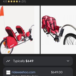 Weehoo double Bike Trailer