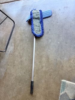 Set of microfiber mop pads in blue and green, have extra pad. Just $12.