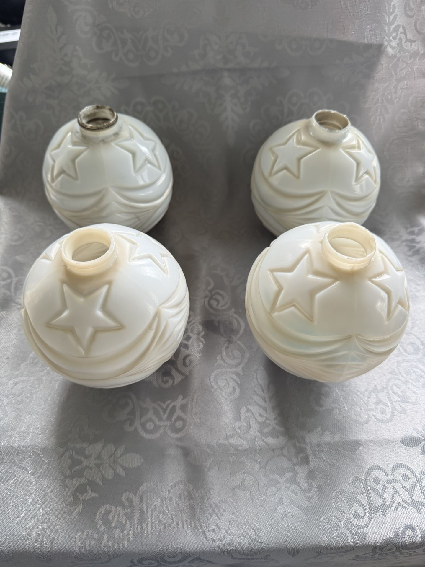 VINTAGE, 1890’s, RARE, ANTIQUE, Lightning Rod Balls, MOON & STARS, Q-4