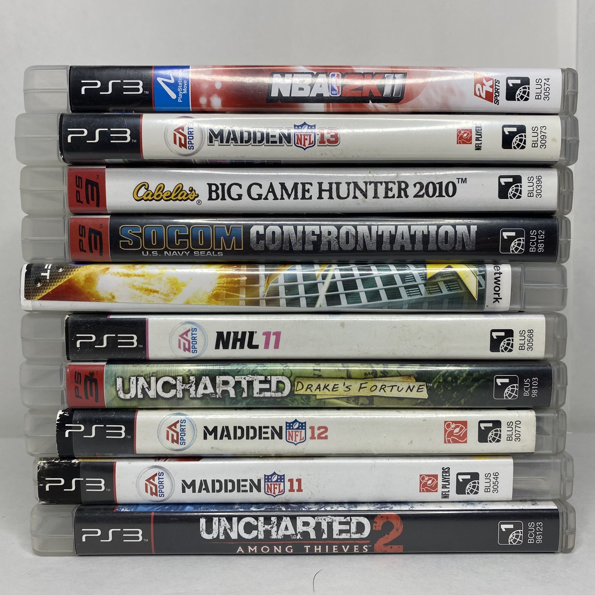 Sony PlayStation 3 Video Game Lot Of 10 PS3