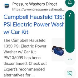 Campbell Hospital pressure washer 1350 PSI