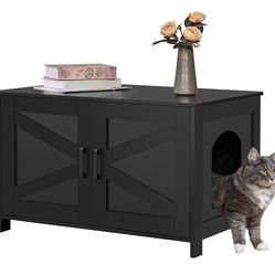 TV stand with built in litter box