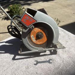 Montgomery Ward Powerkraft 7 1/2 “ Circular Saw-XBA8000-Clean, 2 HP, (2) Blades, Wrench
