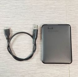 2TB External Hard Drive WD Western Digital Portable USB 3.0 - TESTED.