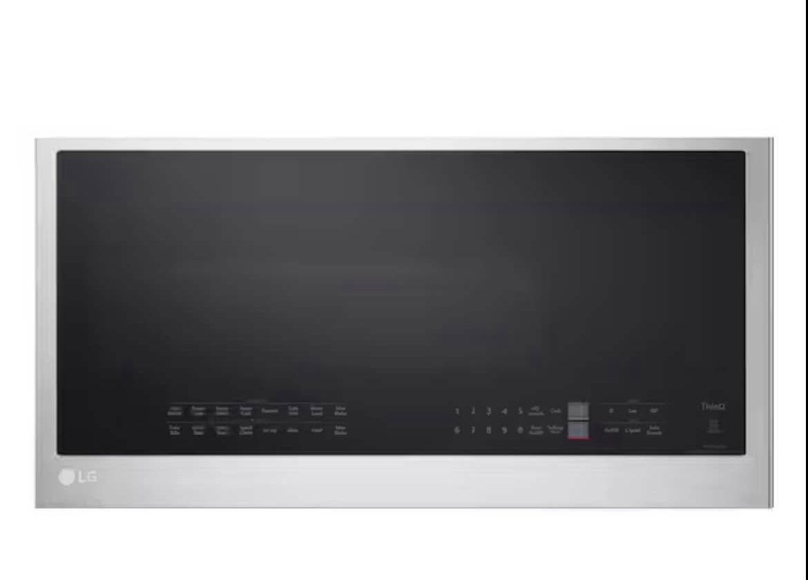 *Slightly Damaged* Smart 1.7 cu. ft. Over the Range Convection Microwave Oven with Air Fry in PrintP