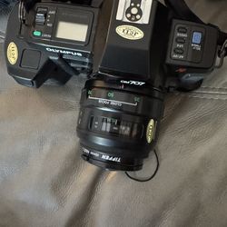 Olympus Om707 Film Camera And Sony 12x Handyman Video Camera 8