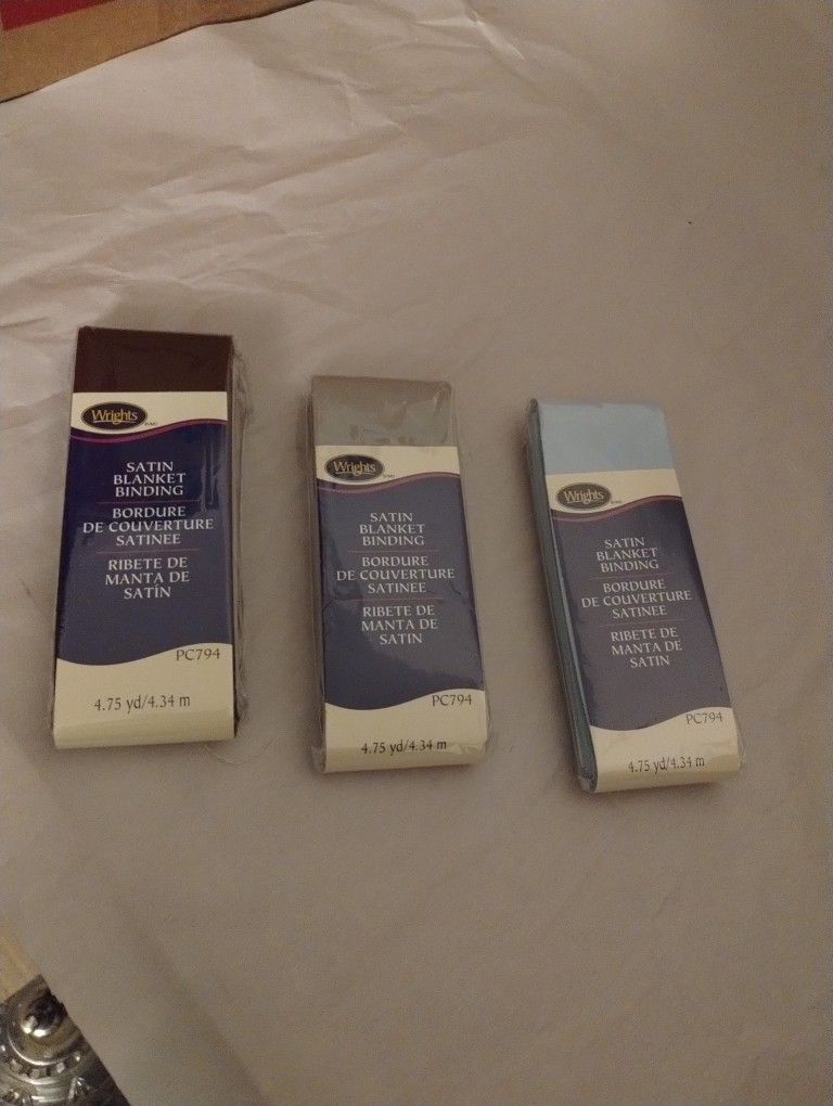 Wrights Satin Blanket Binding Lot