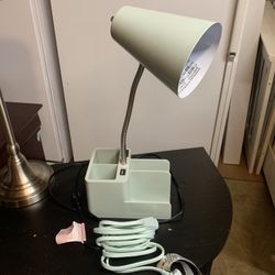 Desk Lamp With Phone &Power Outlet