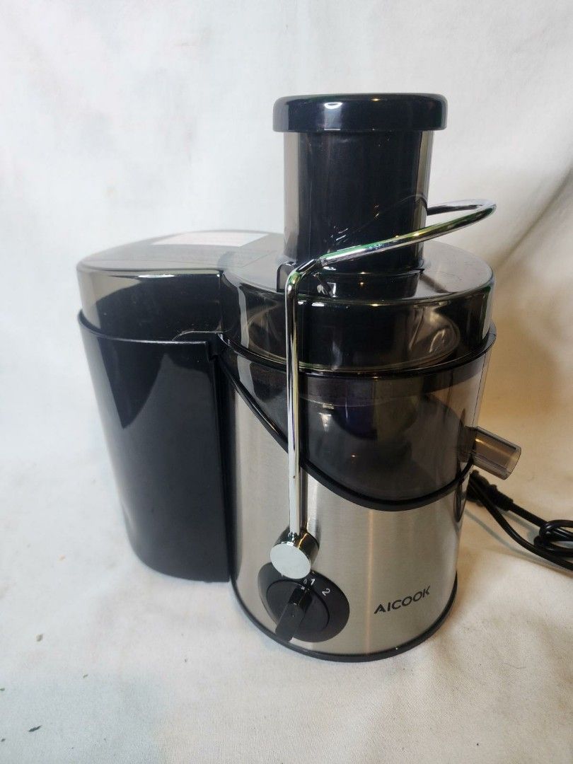 AICOOK Centrifugal Self-Cleaning Juicer and Juice Extractor Chrome AMR526