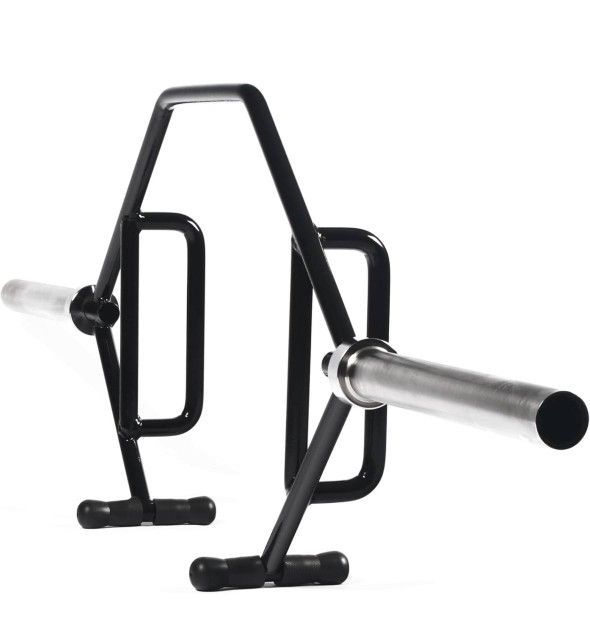 Signature Fitness Olympic 2-Inch Hex Weight Lifting Trap Bar with Long and Rotating Sleeves, Open Design, 1000-Pound Capacity