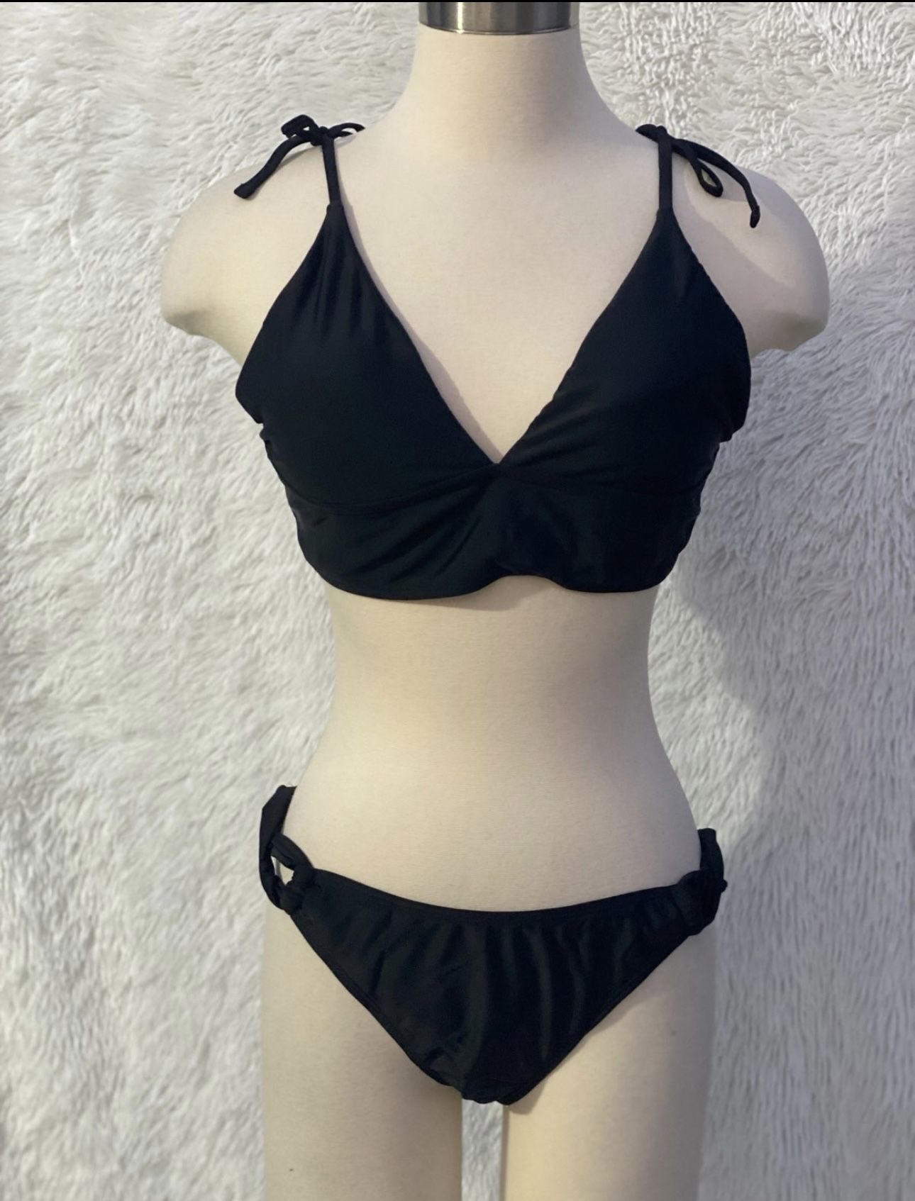 Black Women's Swimwear Bikini Set