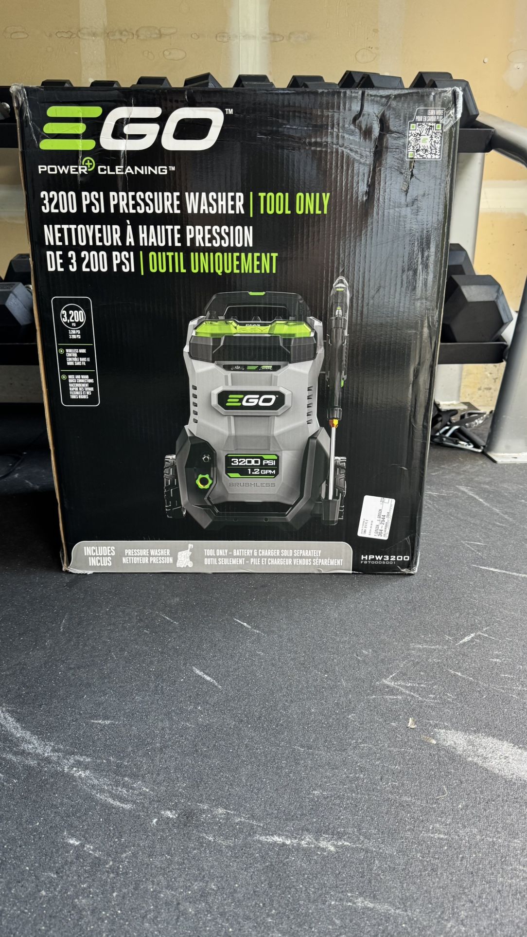 EGO 3200 PSI Pressure Washer