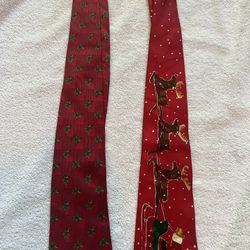 2 Christmas Holiday Ties