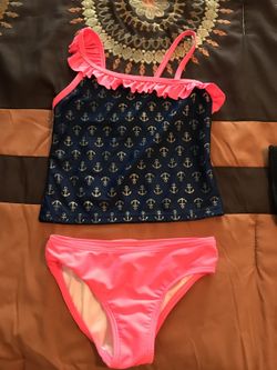 Girls two piece bathing suit size 5