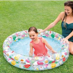 Intex Inflatable Stars Kiddie 2 Ring Circles Swimming Pool (48" X 10") [Assorted Styles]