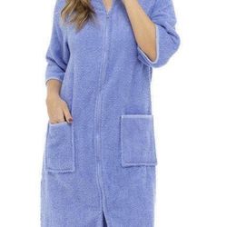 Toweling Zip Through Robe