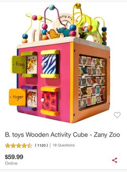 ABC Zany Zoo Activity Cube 
