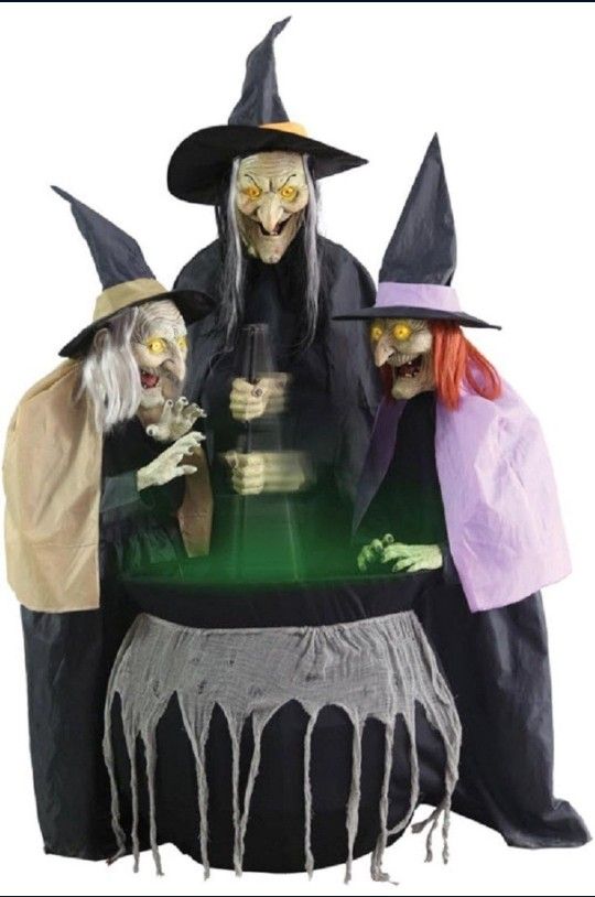 Halloween Animated Witch Sisters