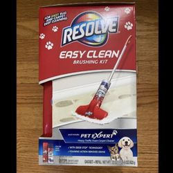 Resolve Easy Clean Carpet Cleaner Brushing Kit Gadget + Refill 22 oz Petcare NIB