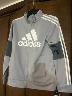 NWT boys youth large 14/16 adidas zipper jacket