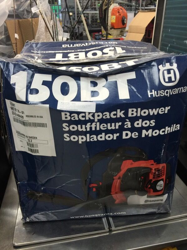 Husqvarna gas backpack leaf blower new in box