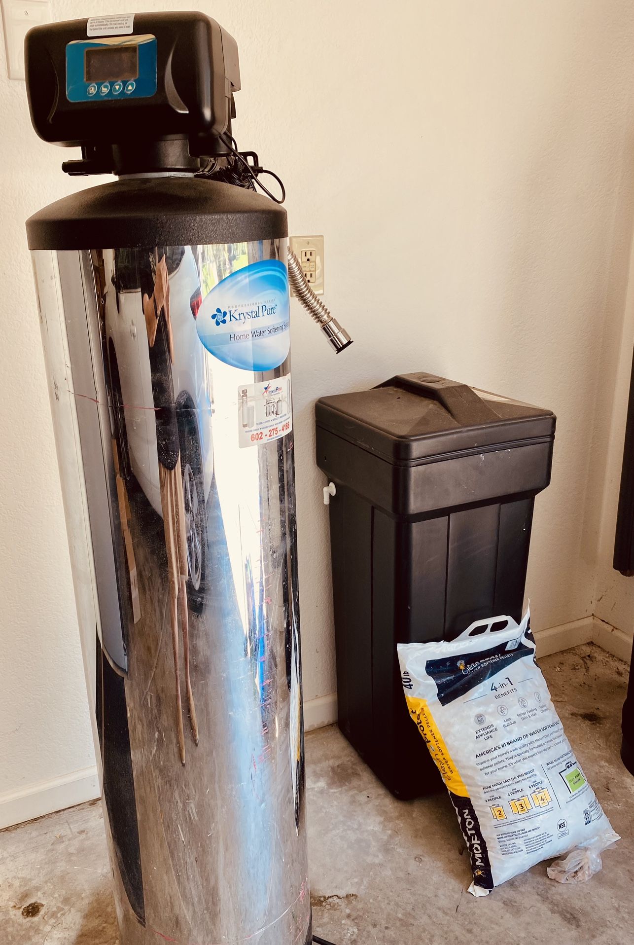 Krystal Pure Ks 64000-Grain Water Softener System Great Condition