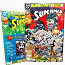 DC Reign of the Supermen Collector Set + Superman #78 w/ Card Poster Sealed