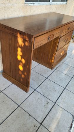 Ranch Oak Writing Desk