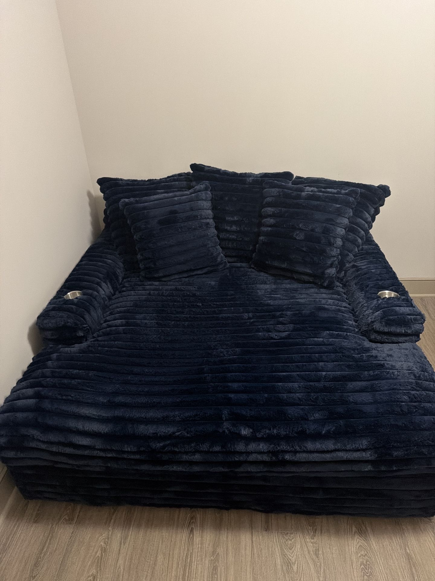 Dark Blue Chaise