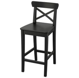 Bar stool with backrest (a pair of 2 stools)