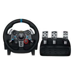 Logitech - G29 Driving Force Racing Wheel and Floor Pedals for PS5, PS4, PC, Mac - Black