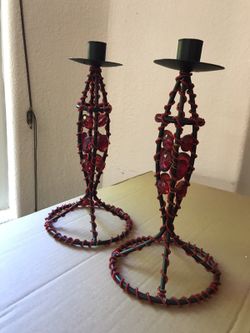 Candle holders. 2